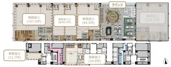 大手町ゲートビルディング((仮称)内神田一丁目計画) 18階④ 平面図