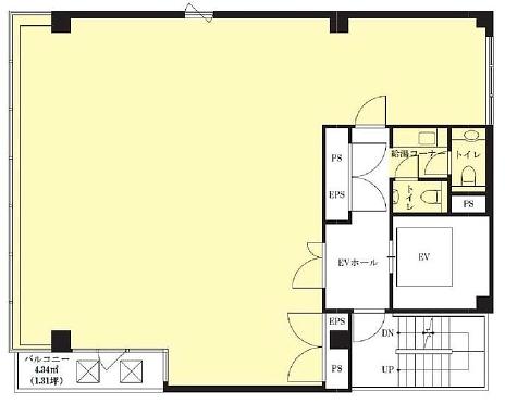 VORT茅場町二丁目（旧：茅場町駅前ビル） 4階 平面図