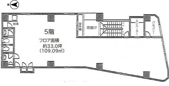 NCO神田小川町 5階 平面図