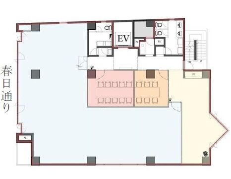 プライム小石川ビル（旧：ユニゾ小石川ビル） 5階 平面図