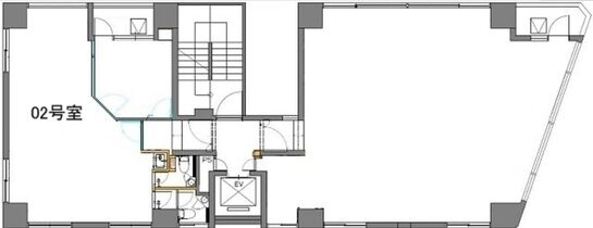 合人社東京秋葉原ビル（旧：THE GATE AKIHABARA・フォアサイトビル） 3階302 平面図