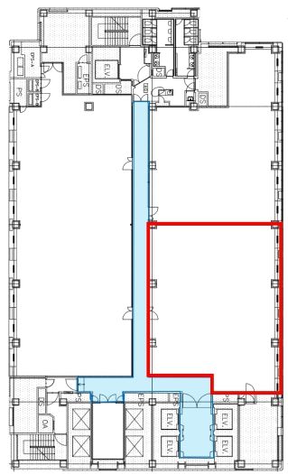 東京フロントテラス（旧：シティーグループセンター） 12階B 平面図
