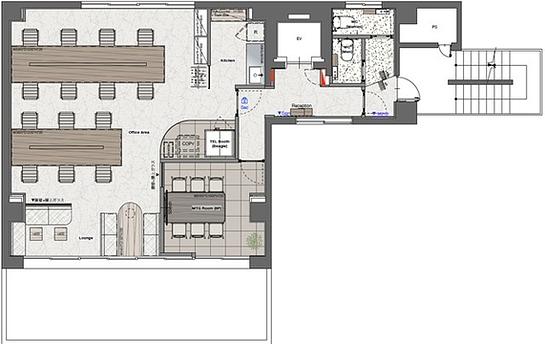 THE GATE Otemachi（旧：CRC北大手町ビル） 6階 平面図