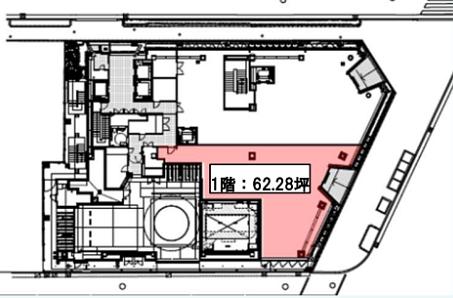 （仮称）五反田第一生命ビル 1階 平面図
