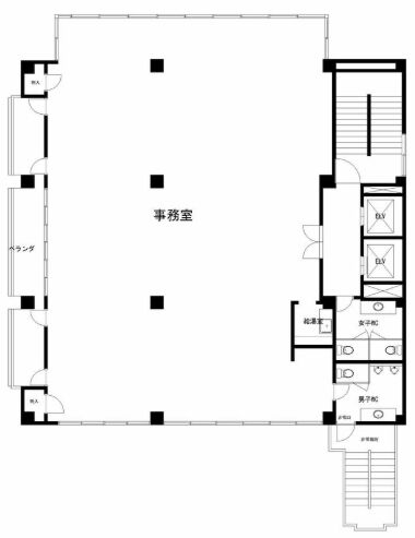ツナシマ第3ビル 6階 平面図