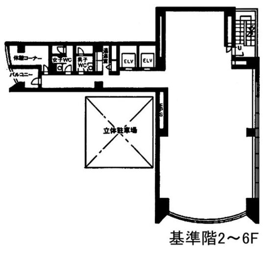 神田竹尾ビル 2階 平面図