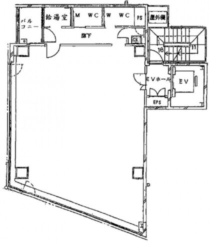 東洋須田町ビル 4階 平面図