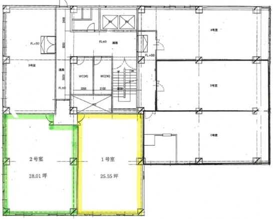 全国旅館会館ビル 7階1 平面図