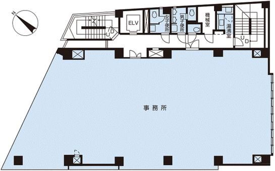 立花新宿ビル 9階 平面図