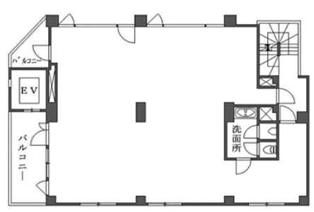登亭銀座ビル 5階 平面図