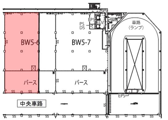 物流ビルB棟 5階BW5-6(A) 平面図