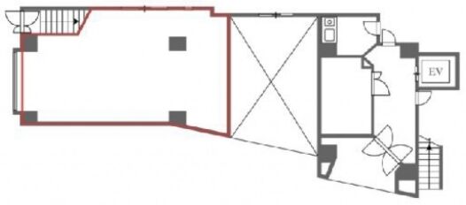 アサヒパレス早稲田 1階 平面図