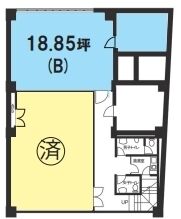 赤坂余湖ビル 地下1階 平面図