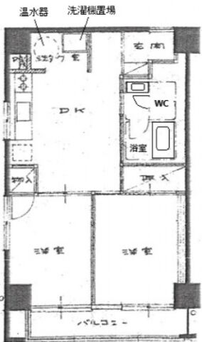 ラフィネ新宿 4階402 平面図