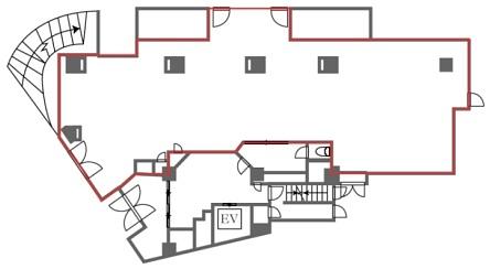 JESCO新中野ビル（旧：中野中央ビル） 1階 平面図