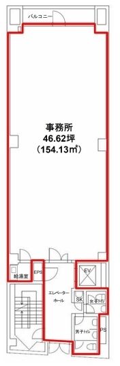 シグマ銀座ファーストビル 8階 平面図