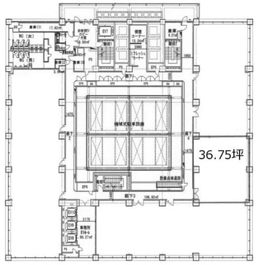 OWL TOWER（アウルタワー） 4階 平面図