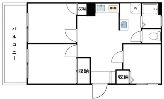 明治通りビル 3階305 平面図