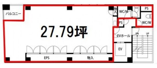 タチバナ日比谷ビル（旧：マーカスオービットビル） 5階 平面図