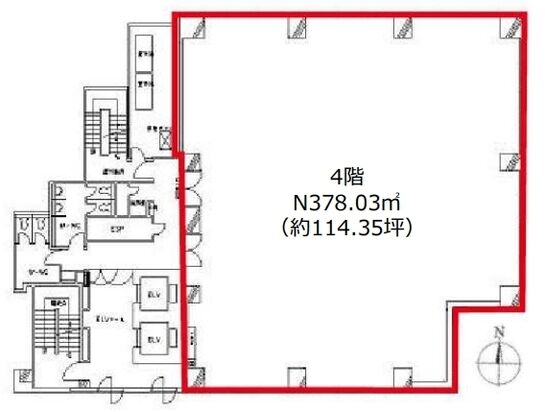 笠原ビルディング 4階 平面図
