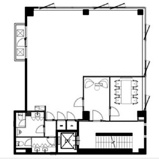 クレス不動産神田ビル（旧：THE CORNER KANDA・東京リアル須田町ビル） 4階 平面図
