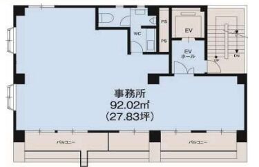 南部ビル 6階 平面図