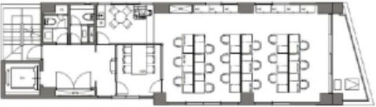 grandir ginza east(旧:八丁堀MIYAMAビル) 8階 平面図