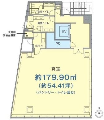 BIZCORE神田須田町 5階 平面図