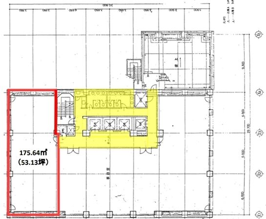 アーバンセンター新宿(旧:成信ビル) 9階a 平面図