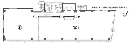 NEWS日本橋堀留町 3階301 平面図
