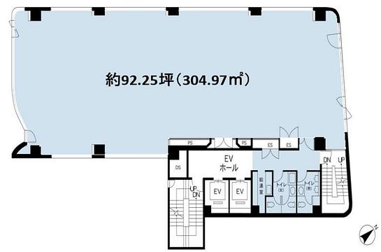 Aフロント新宿御苑（旧：KDX新宿286ビル） 7階 平面図