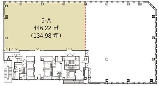 日本橋丸善東急ビル 5階A 平面図
