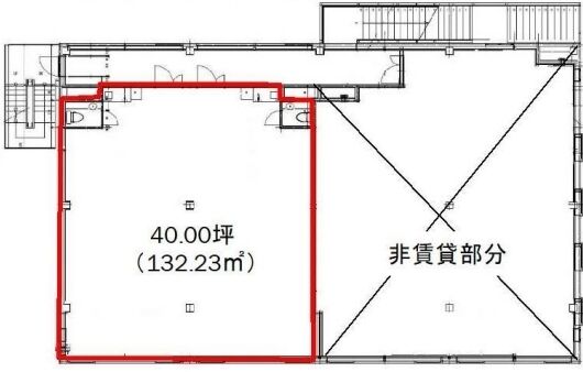 JP-2ビル 3階301+302 平面図