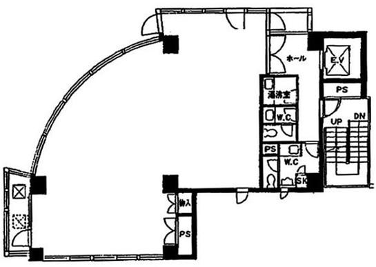 石川興産ビル 3階 平面図