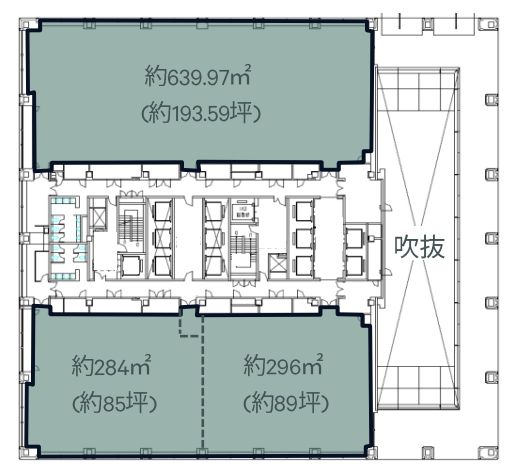 品川シーサイドサウスタワー 2階 平面図