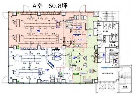 JFNセンター 7階A 平面図