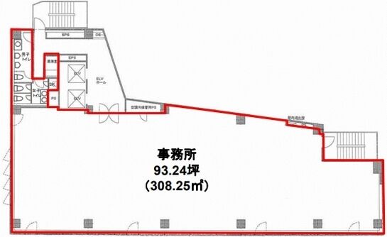 相模屋本社ビル 4階 平面図
