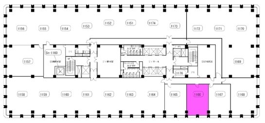 三菱ビル 11階 平面図