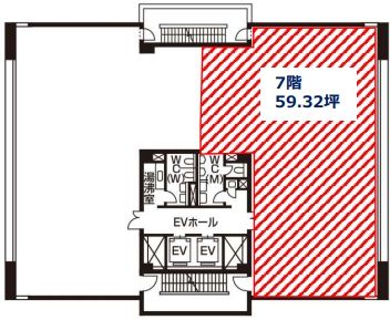 上野駅前第一生命ビル 7階 平面図