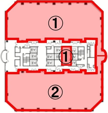 天王洲パークサイドビル 10階② 平面図