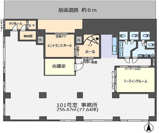 ルミリオ錦糸町 1階101号 平面図