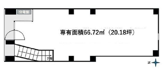 新橋アオヤギビル 1階 平面図