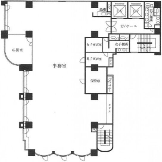 古賀オールビル 3階 平面図