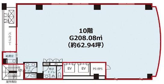 FDC麹町ビル 10階 平面図