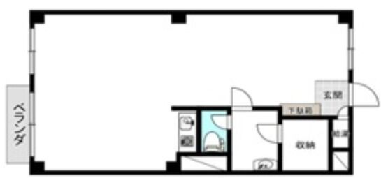 三河台ハイツ 4階402 平面図