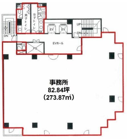 蒲田K-1ビル 7階 平面図