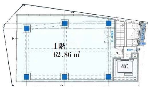 神南一丁目新築店舗ビル 1階 平面図