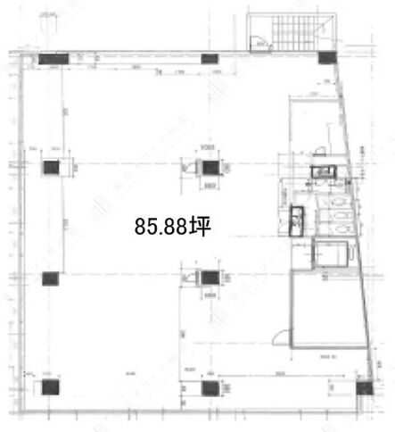 要町通信ビル 2階 平面図