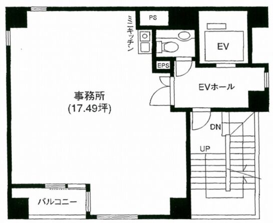 汐留プリプラビル 4階 平面図