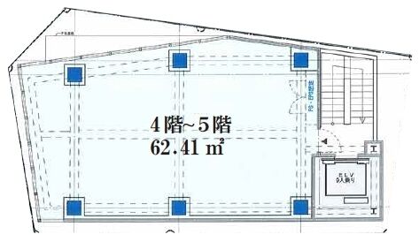 神南一丁目新築店舗ビル 5階 平面図